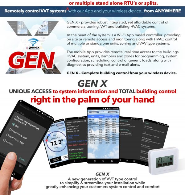 Gen X Zonex Systems Vrf Vav And Vvt Hvac Zoning Controls